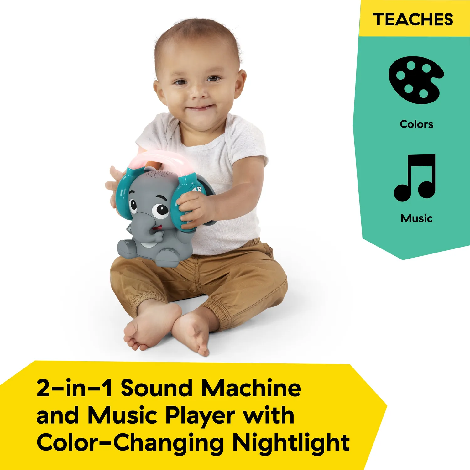 Baby Einstein Earl the Elephant Einschlafhilfe Nachtlicht Bluetooth