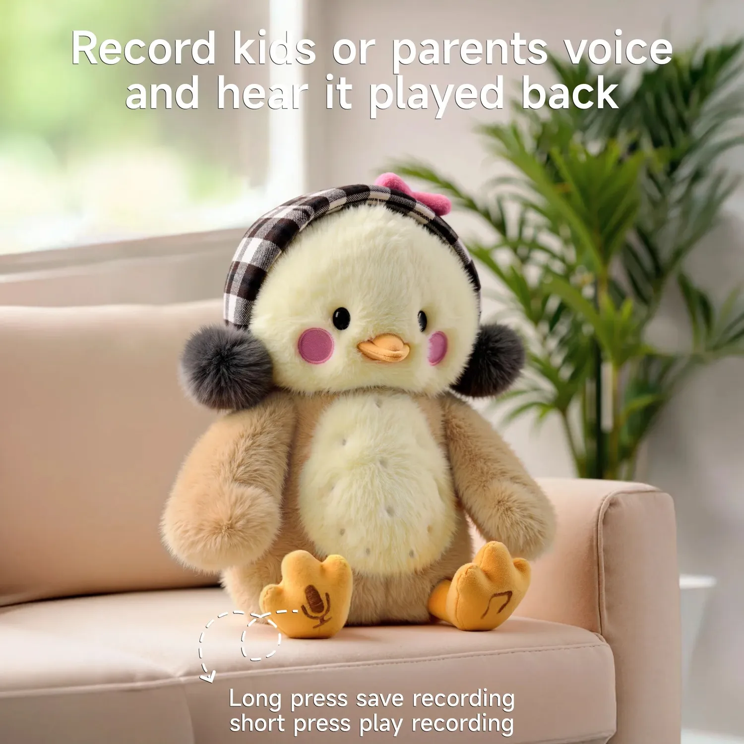 TUMAMA Plüschküken Kuscheltier mit Musik