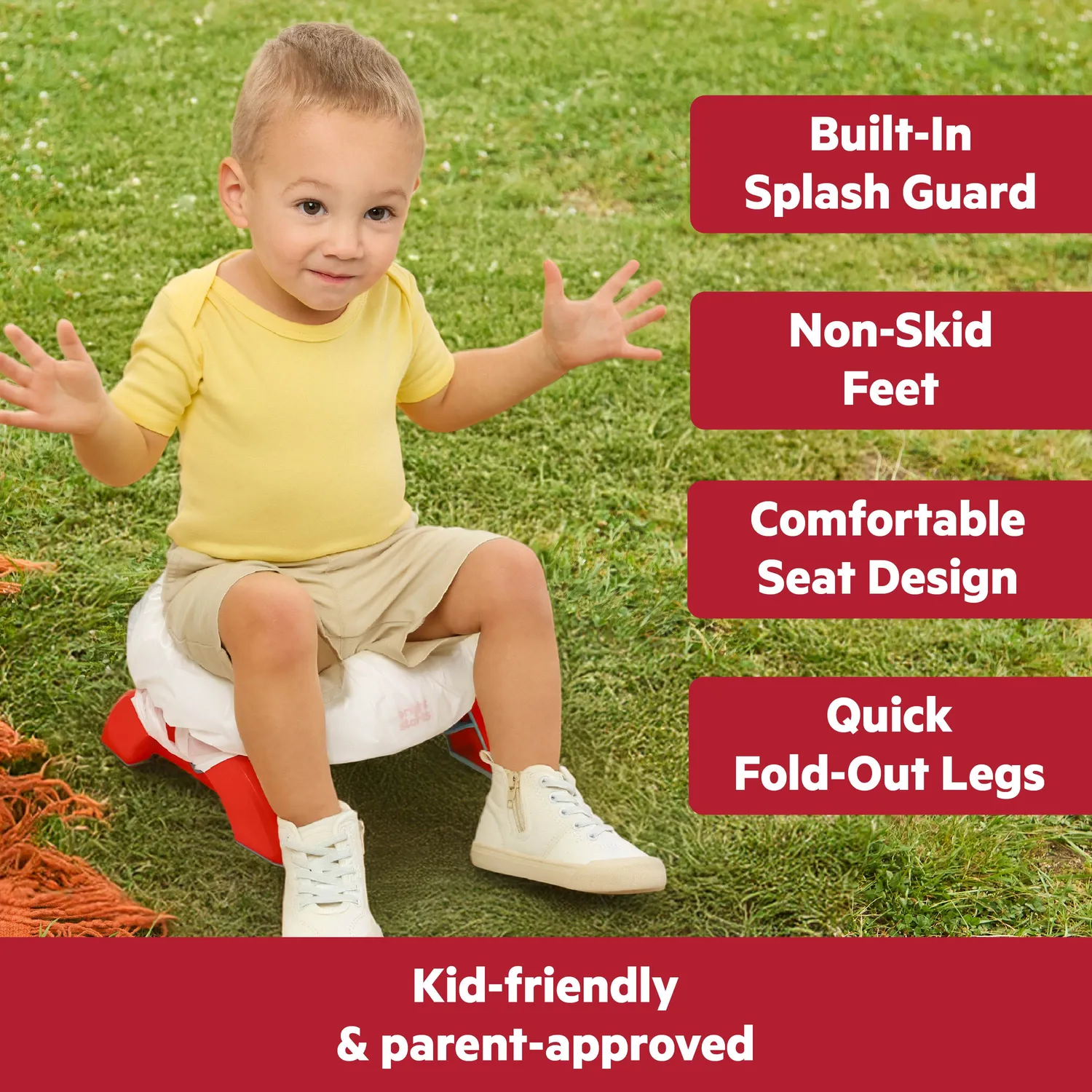 Bright Starts Cars 2-in-1 My Travel Potty Reisetöpfchen Rot