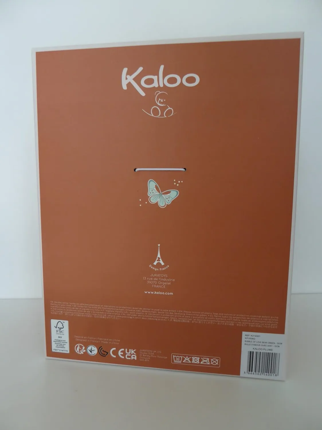 Kaloo Plume Teddybär Plüschtier Grün 23 cm Kuscheltier