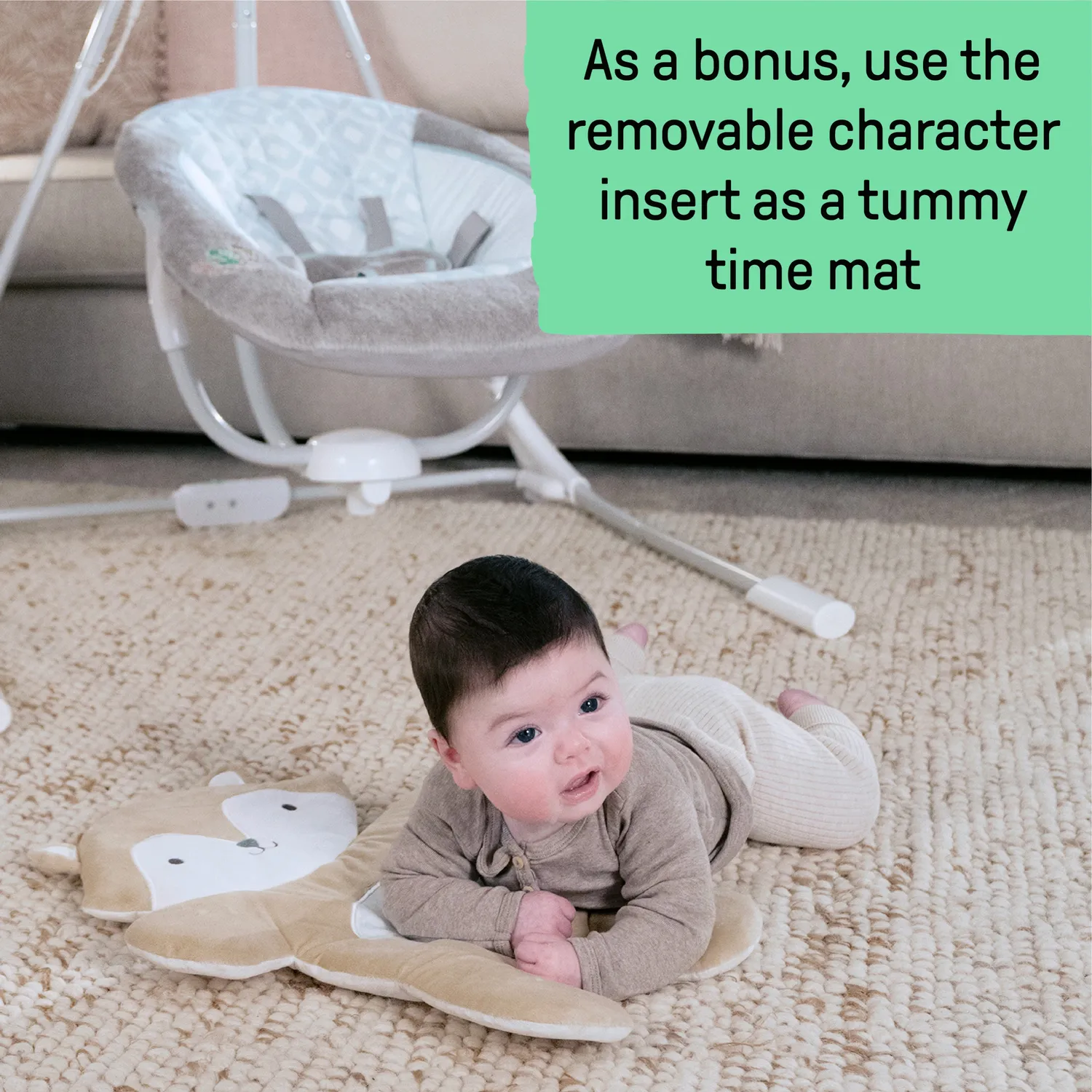 Ingenuity InLighten Babyschaukel Kitt Fuchs mit Mobile