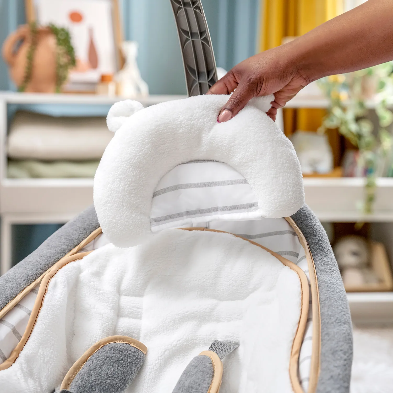 Ingenuity Boutique Rocking Seat Bella Teddy Babywippe Plüsch