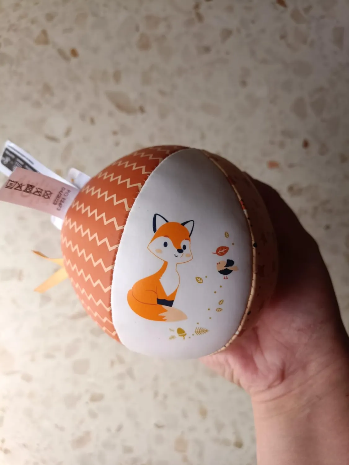 Kaloo Babyball Fuchs Plüschball 10 cm ab 6 Monate