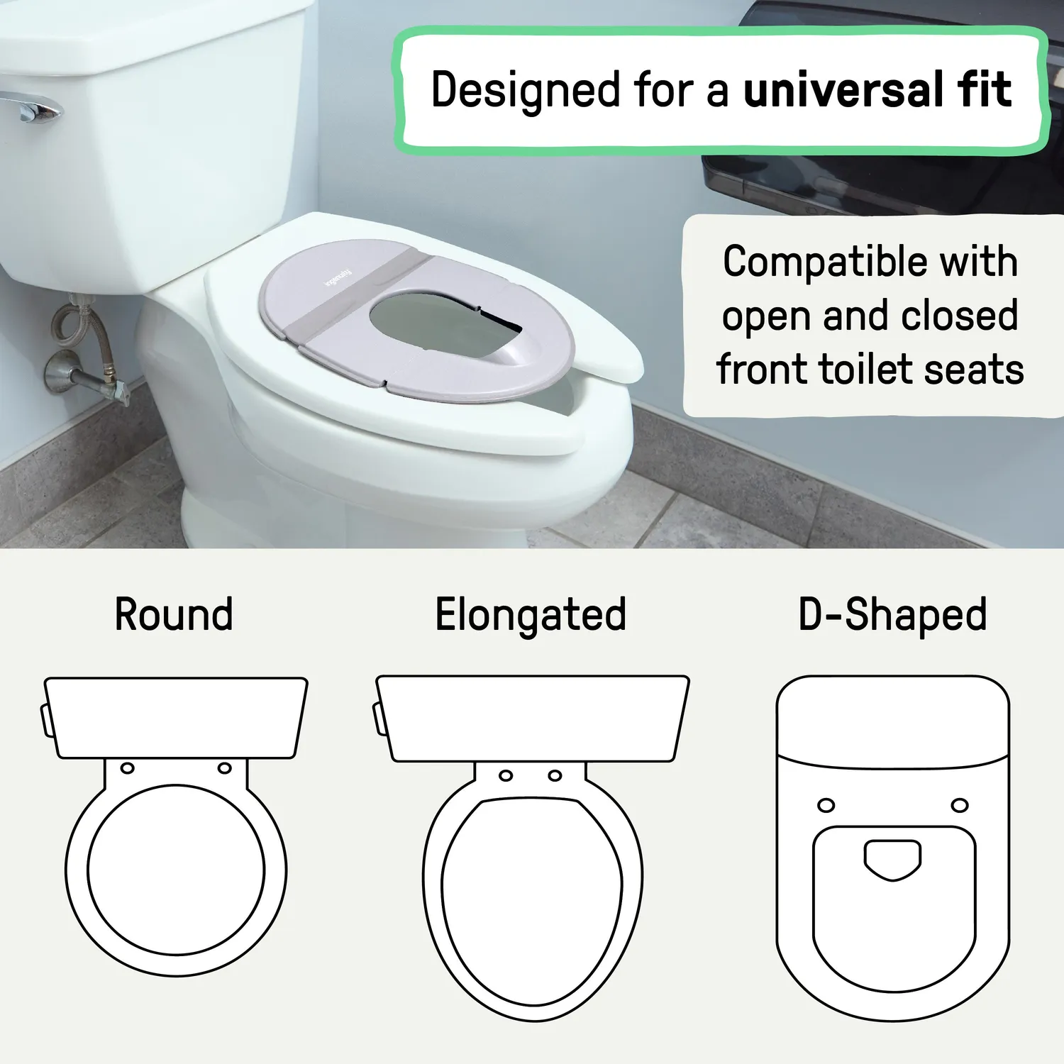 Ingenuity FoldAway Töpfchenaufsatz WC-Sitz Faltbar mit Tasche