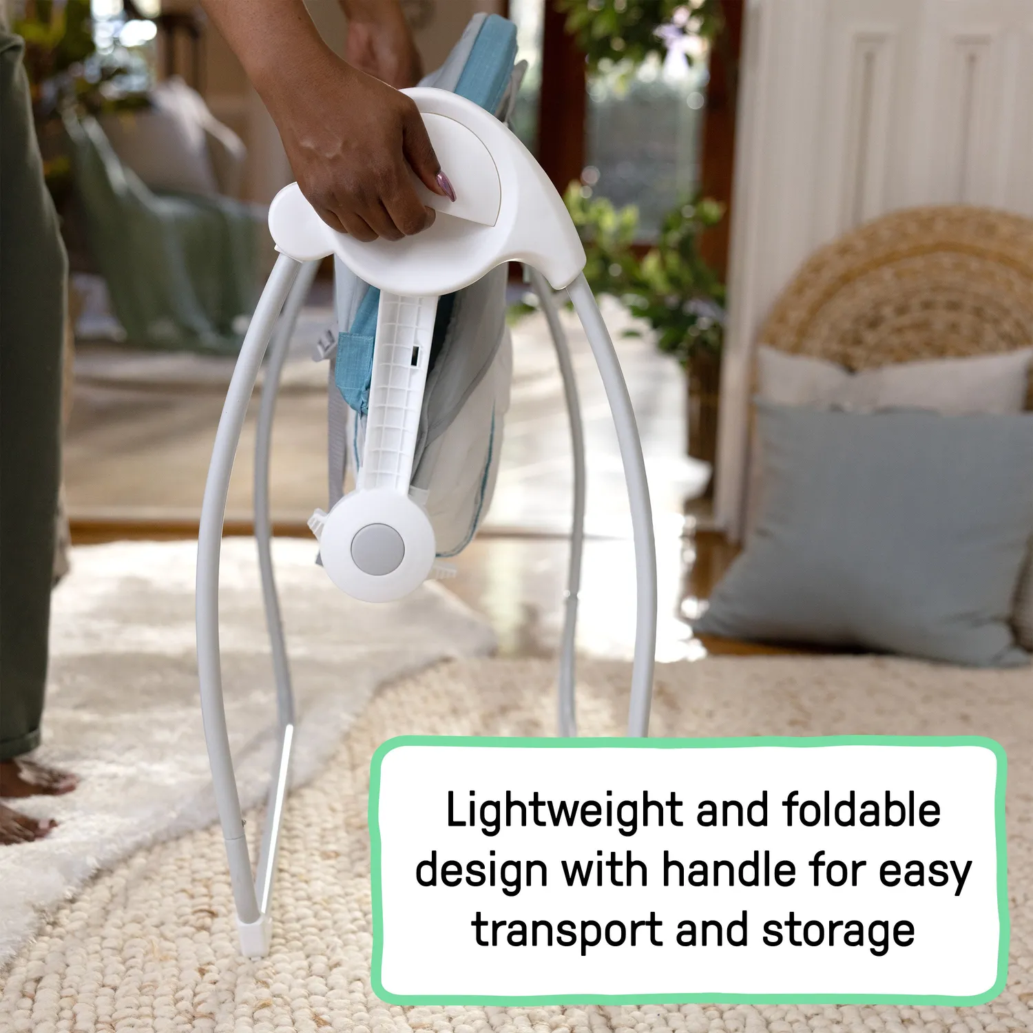 Ingenuity Sun Valley Canopy Babyschaukel Petrol tragbar