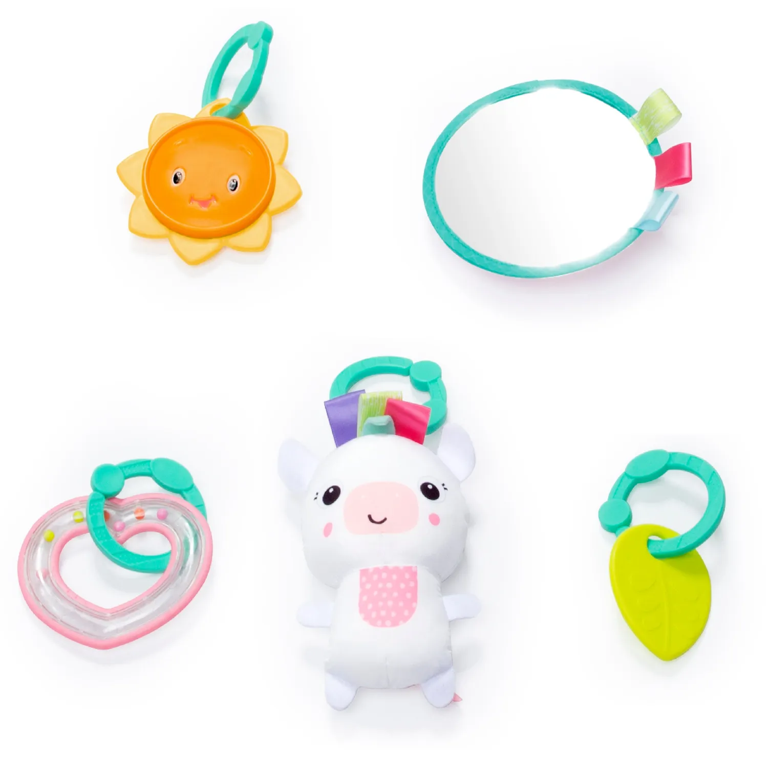 Bright Starts Unicorn Crew Spielbogen Pink waschbar