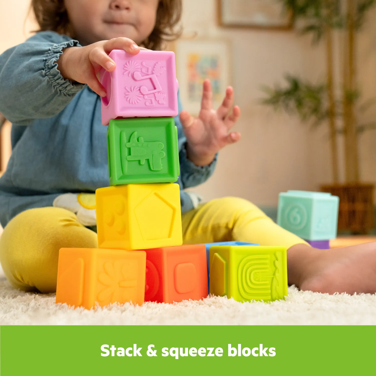 Bright Starts Cubes Cuties Badespielzeug 18-teilig stapelbar