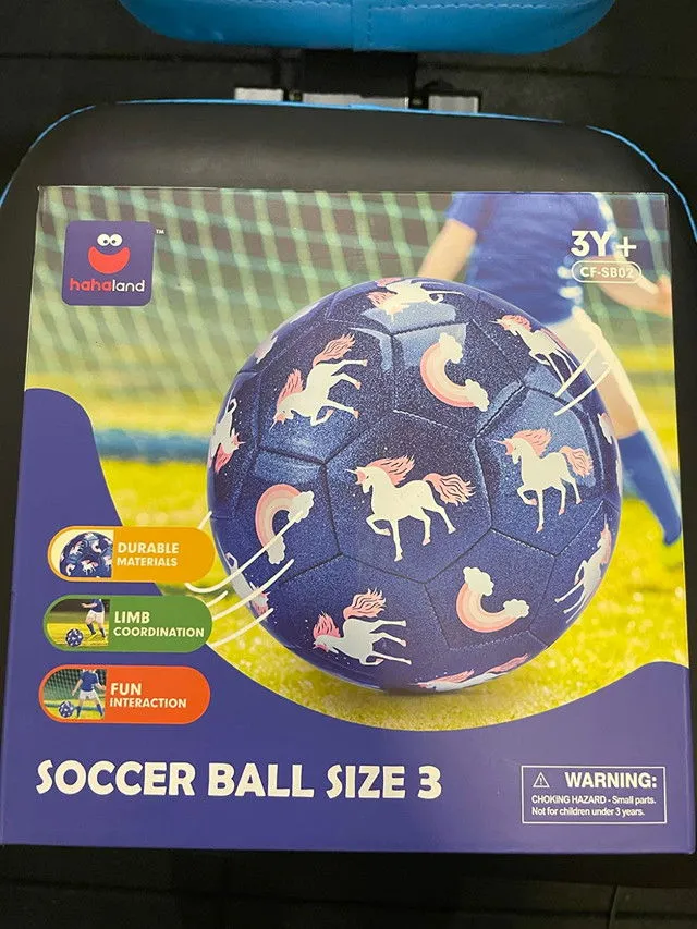 hahaland Fußball Größe 3 Glitzer mit Pumpe