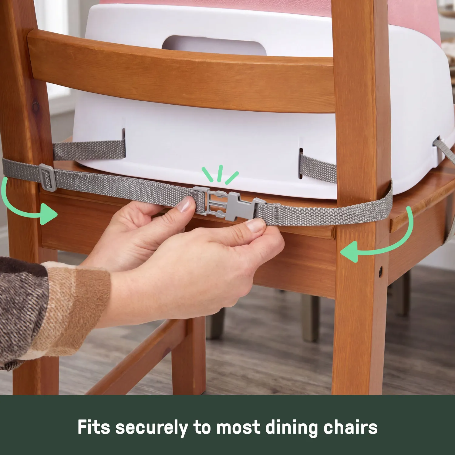Ingenuity SmartClean Sitzerhöhung Pink abwischbar mit Gurt