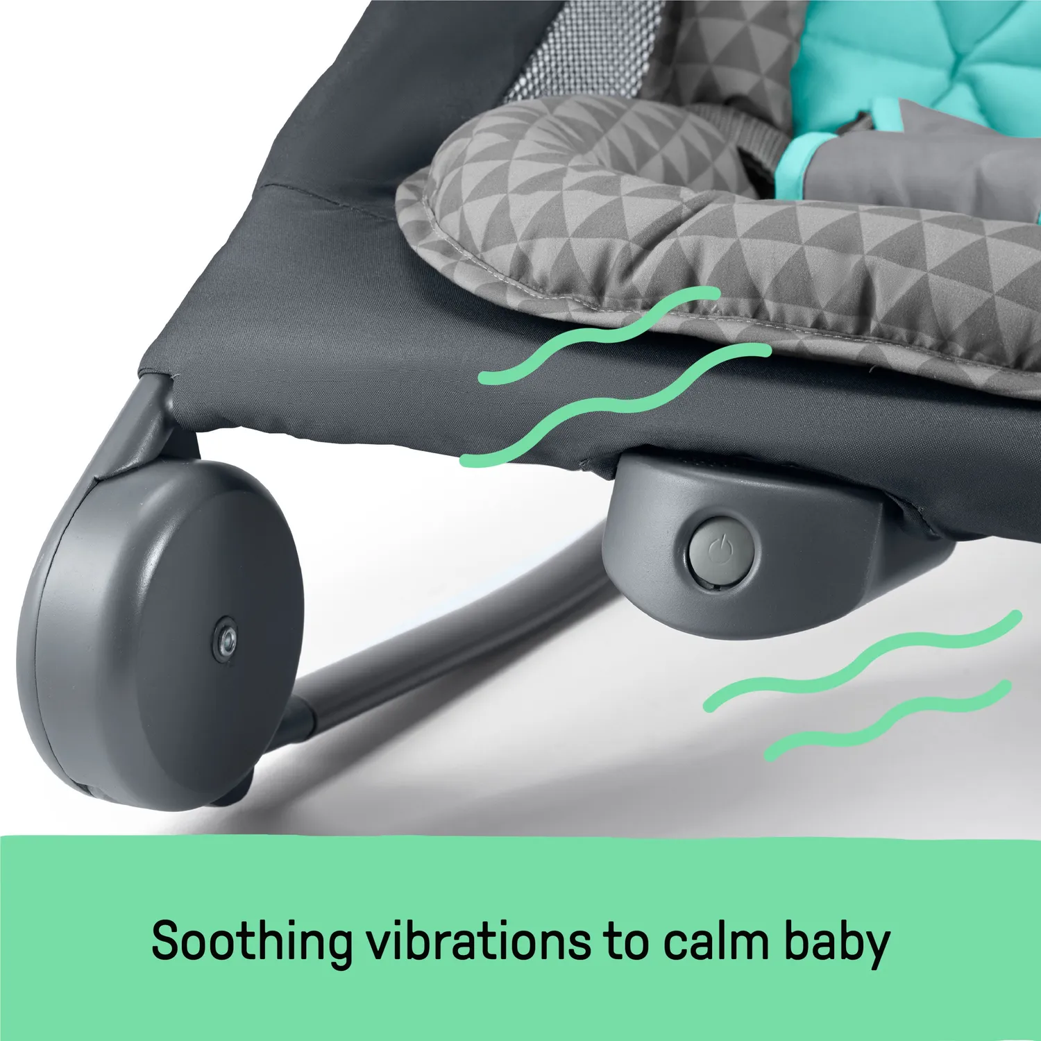 Summer Ingenuity 2-in-1 Bouncer Rocker Babywippe Grau Teal Vibration