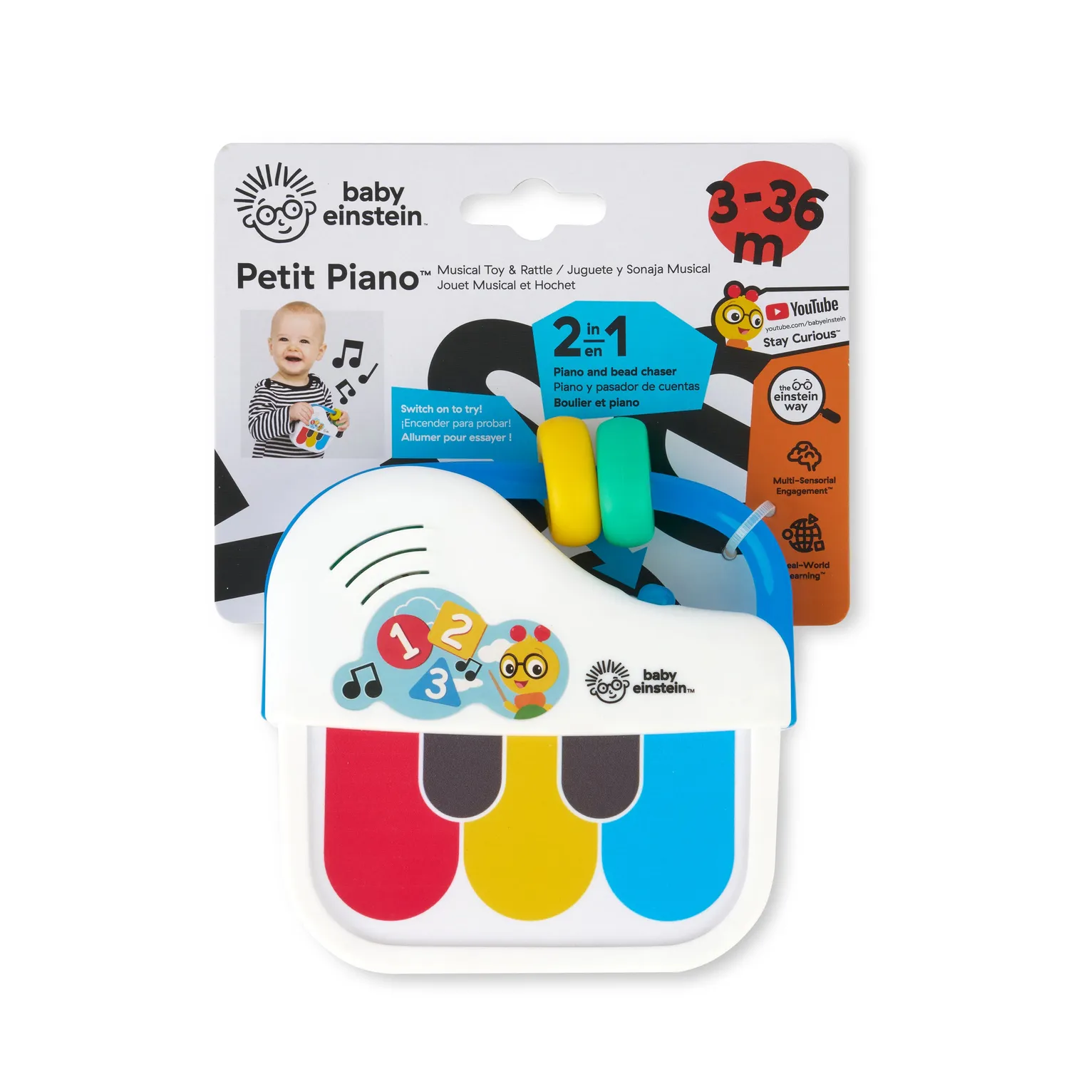 Baby Einstein Petit Piano Klavier ab 3 Monaten mit Bead-Chaser