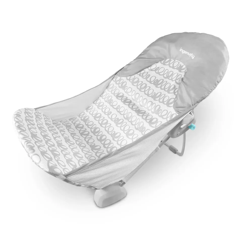 Ingenuity FoldAway Bade-Liege grau 2 Positionen