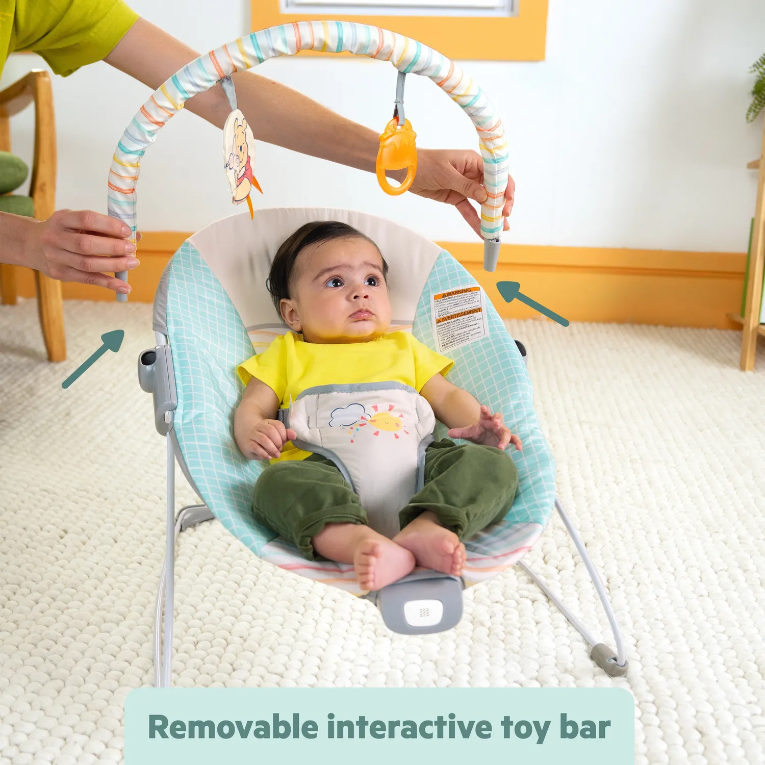 Disney Baby Winnie the Pooh Hunny Hues Babywippe mit Vibration