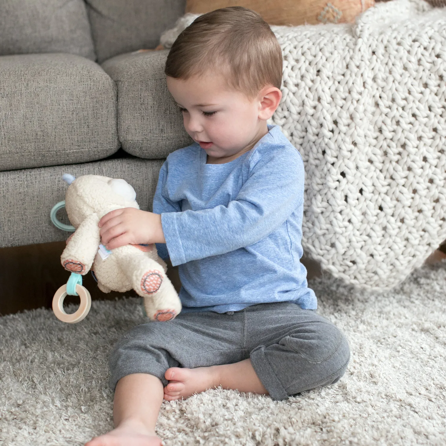 Ingenuity Nate Teddy Aktivspielzeug Plüsch ab Geburt