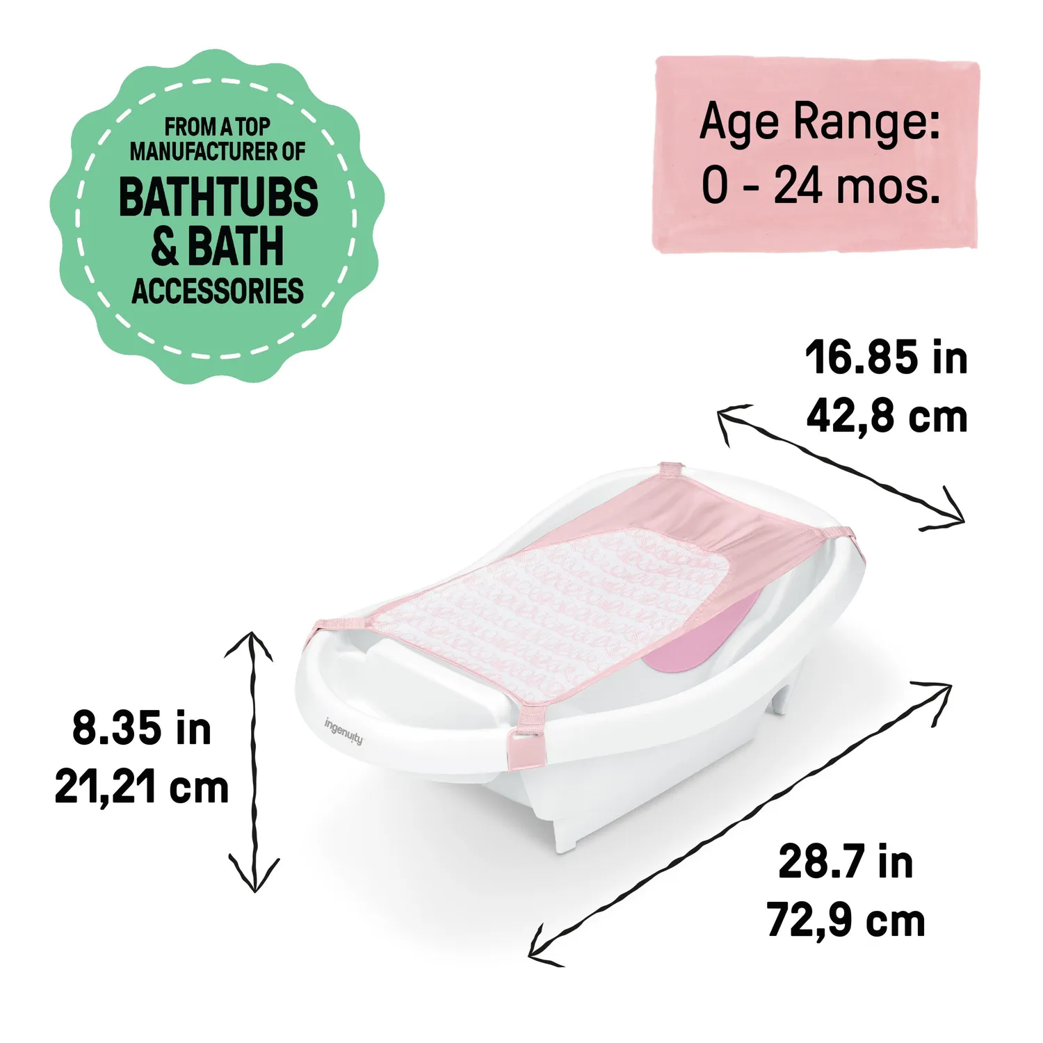 Summer Comfy Clean Deluxe Babybadewanne 0-24 Monate