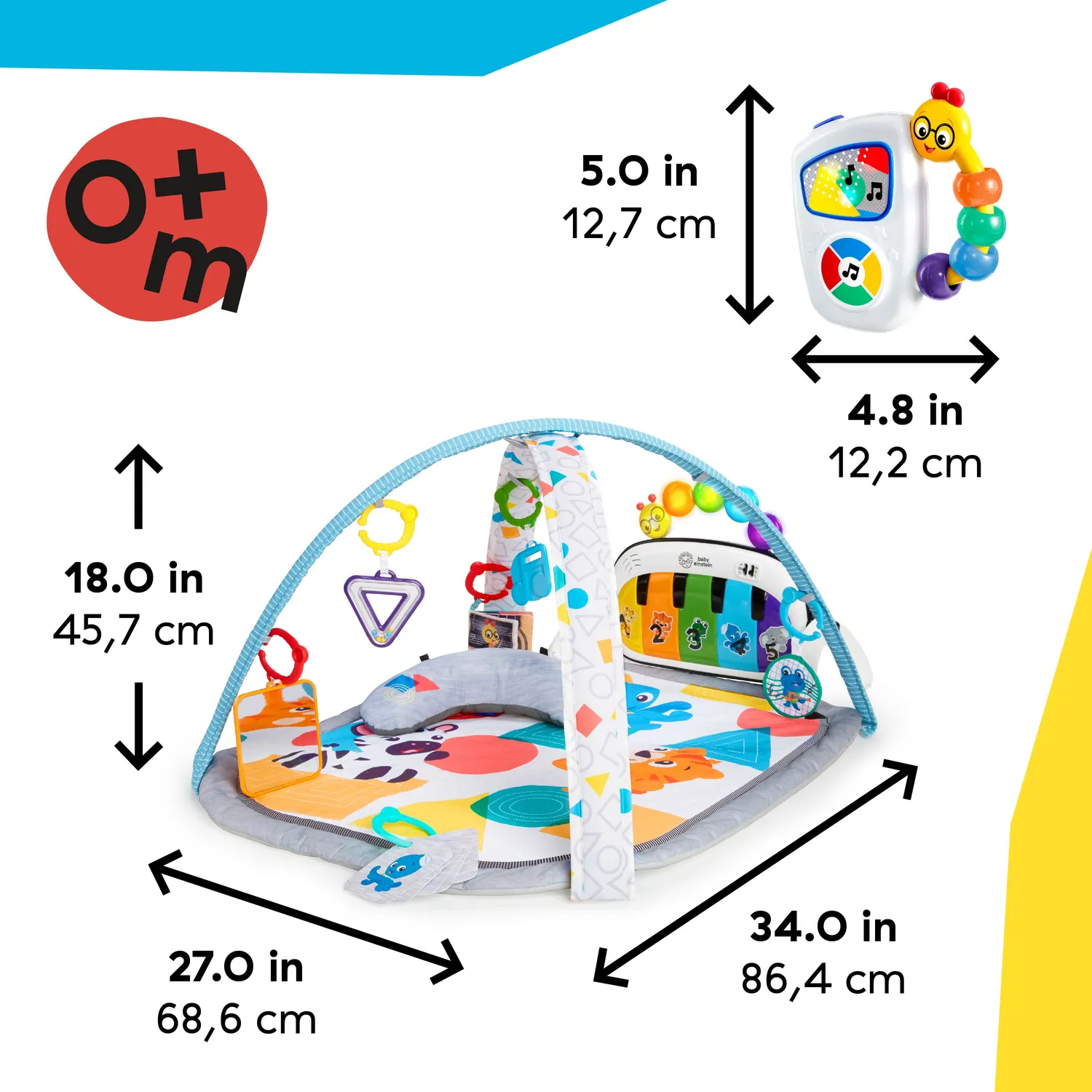 Baby Einstein Kickin Tunes Spieldecke mit Piano Bundle