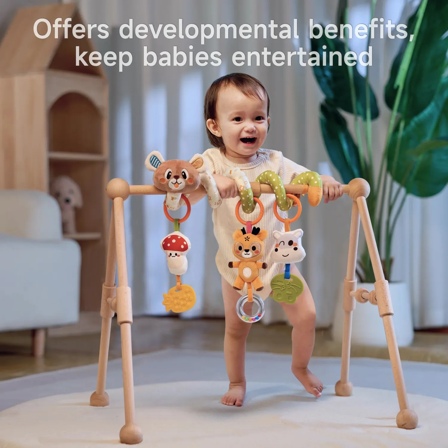 TUMAMA Bär Spirale Spielzeug Kinderwagen Rassel