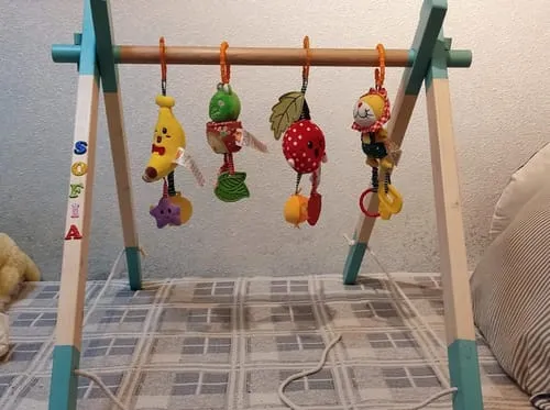 TUMAMA Hängespielzeug Set 4 Rasseln Tiere Plüsch