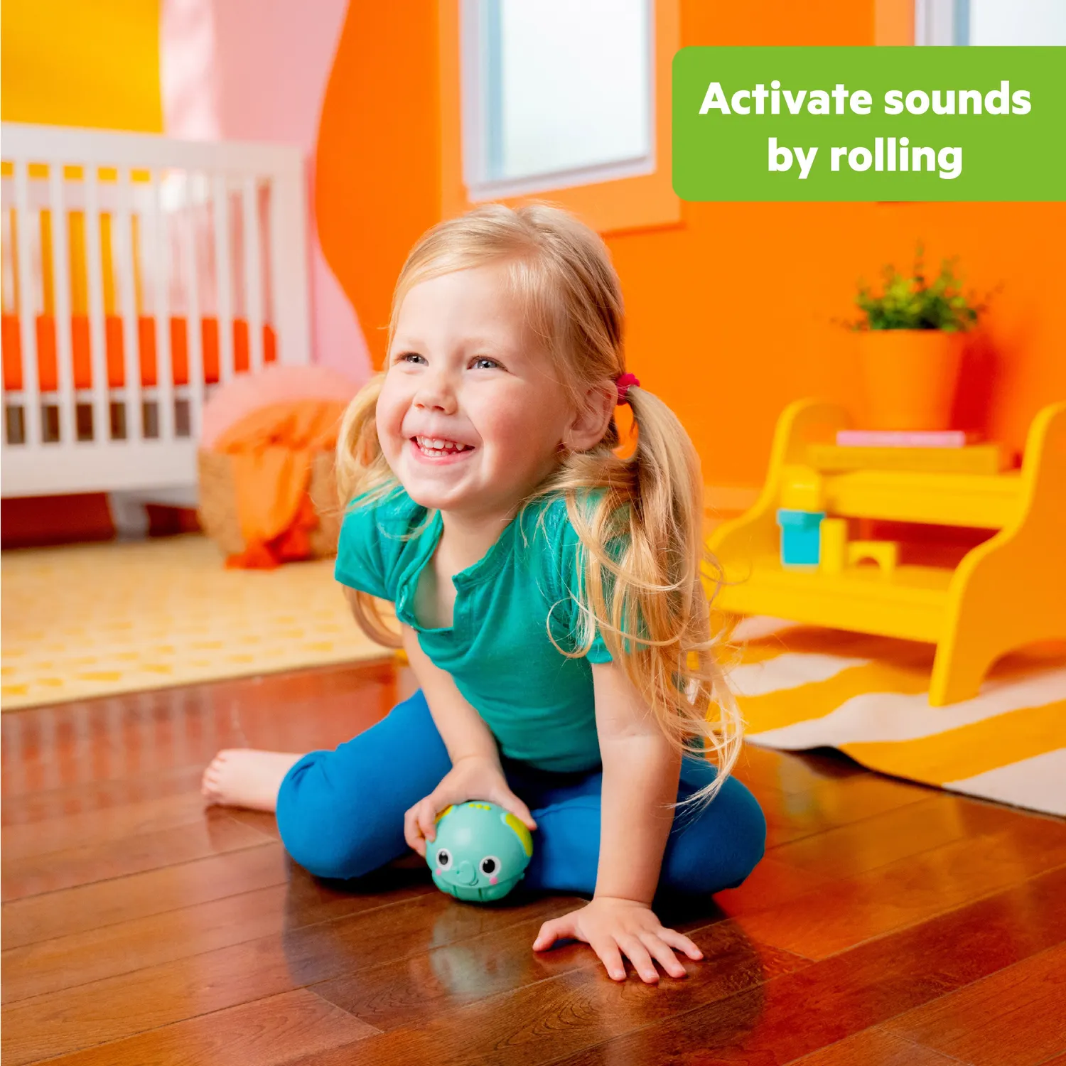 Bright Starts Giggables Roll & Chase Pals Ball 2er Pack mit Sound