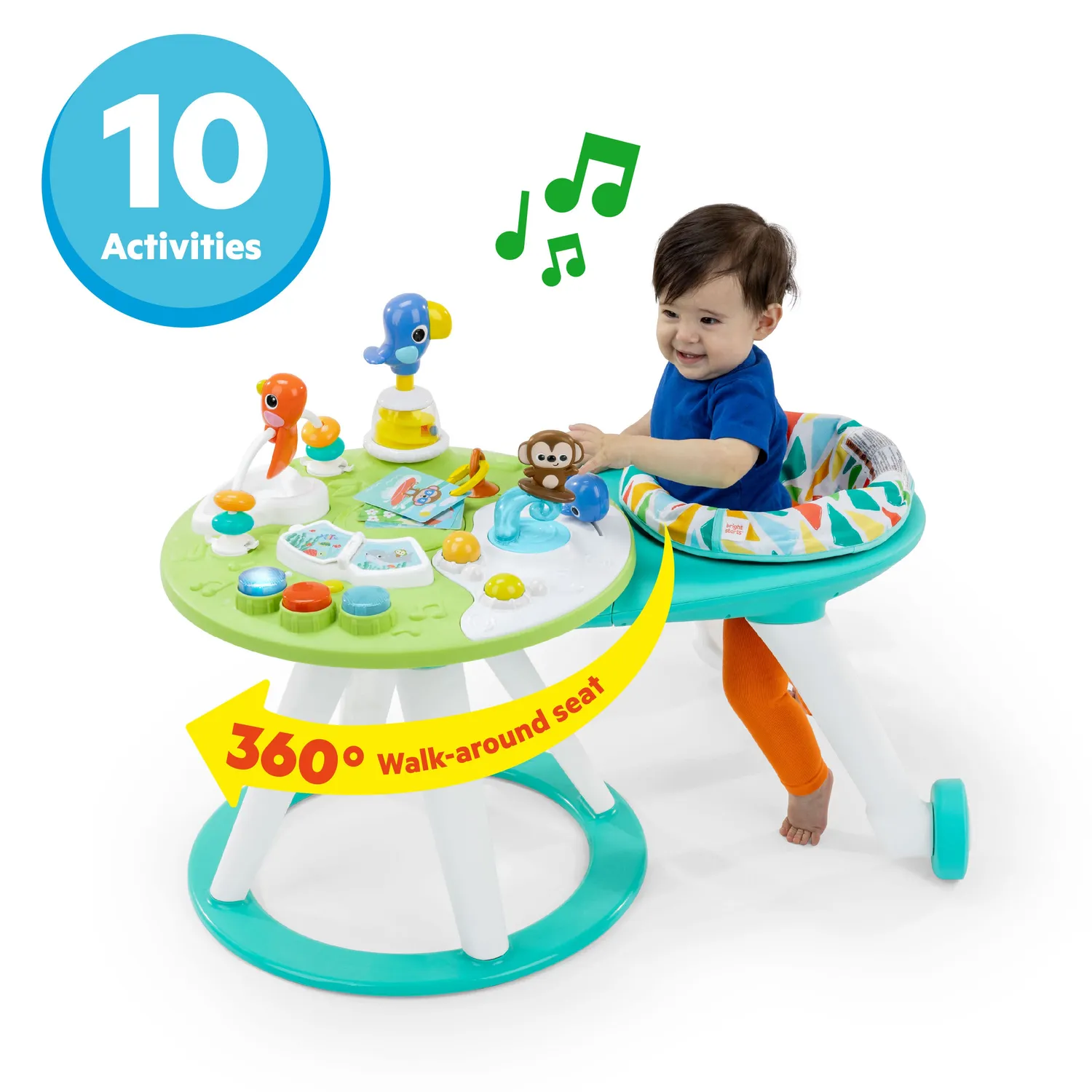 Bright Starts Around We Go 2-in-1 Aktivcenter Playful Paradise
