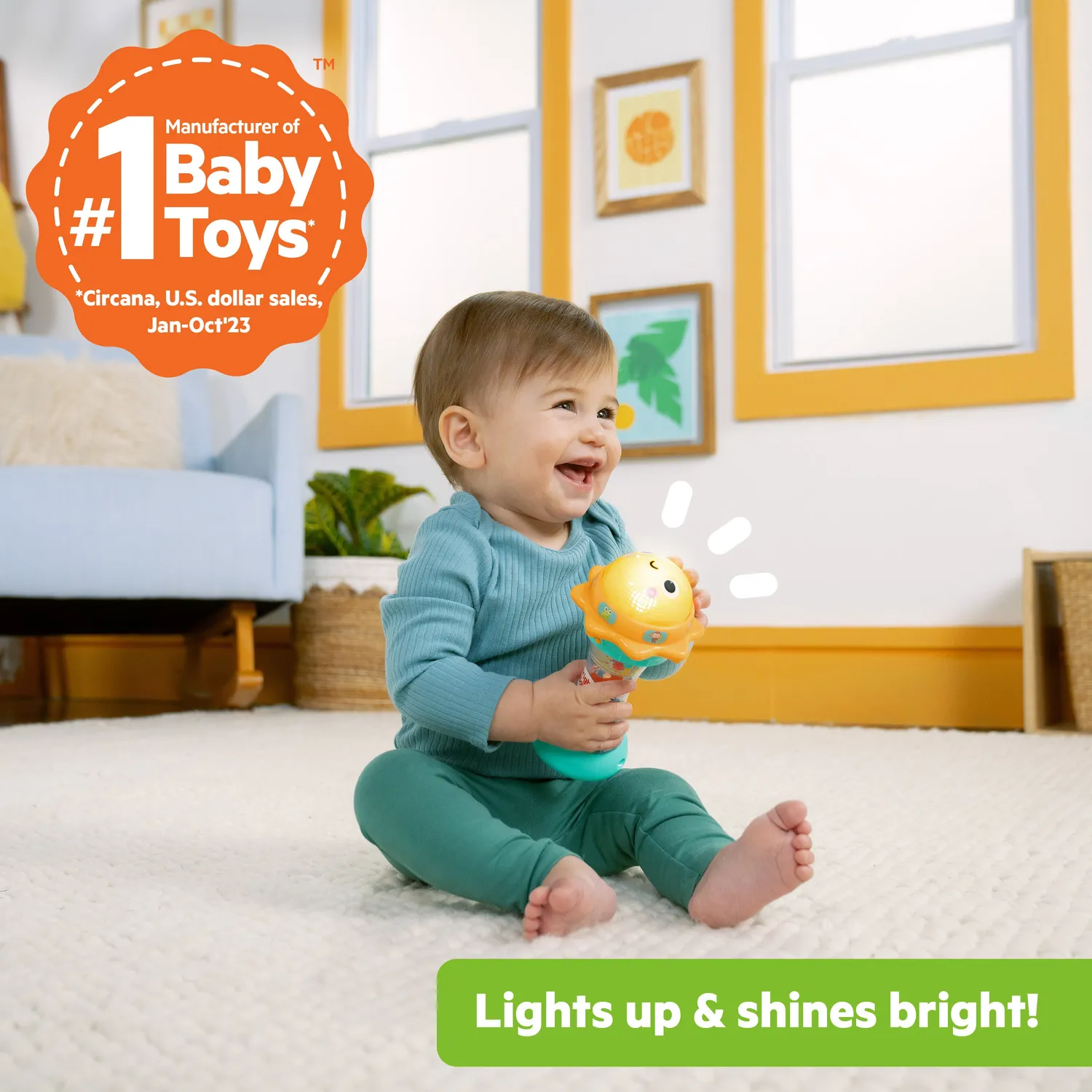 Bright Starts Just for Sun Taschenlampe mit Melodien