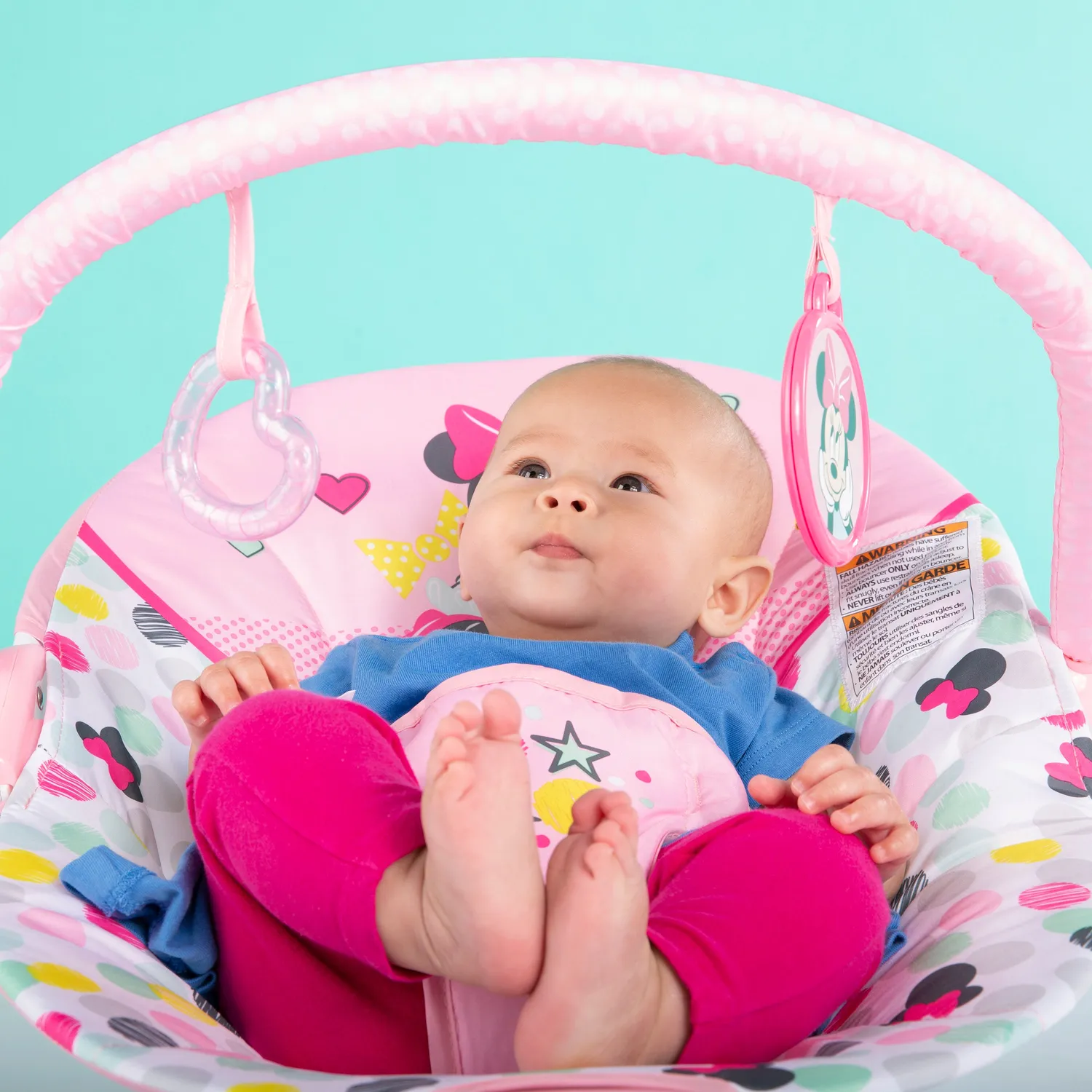 Bright Starts Minnie Mouse Babywippe Spotty Dotty Vibration