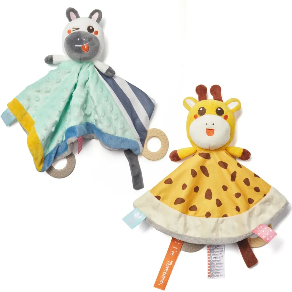 TUMAMA Schmusetuch Baby Schnuffeltuch Beissringe