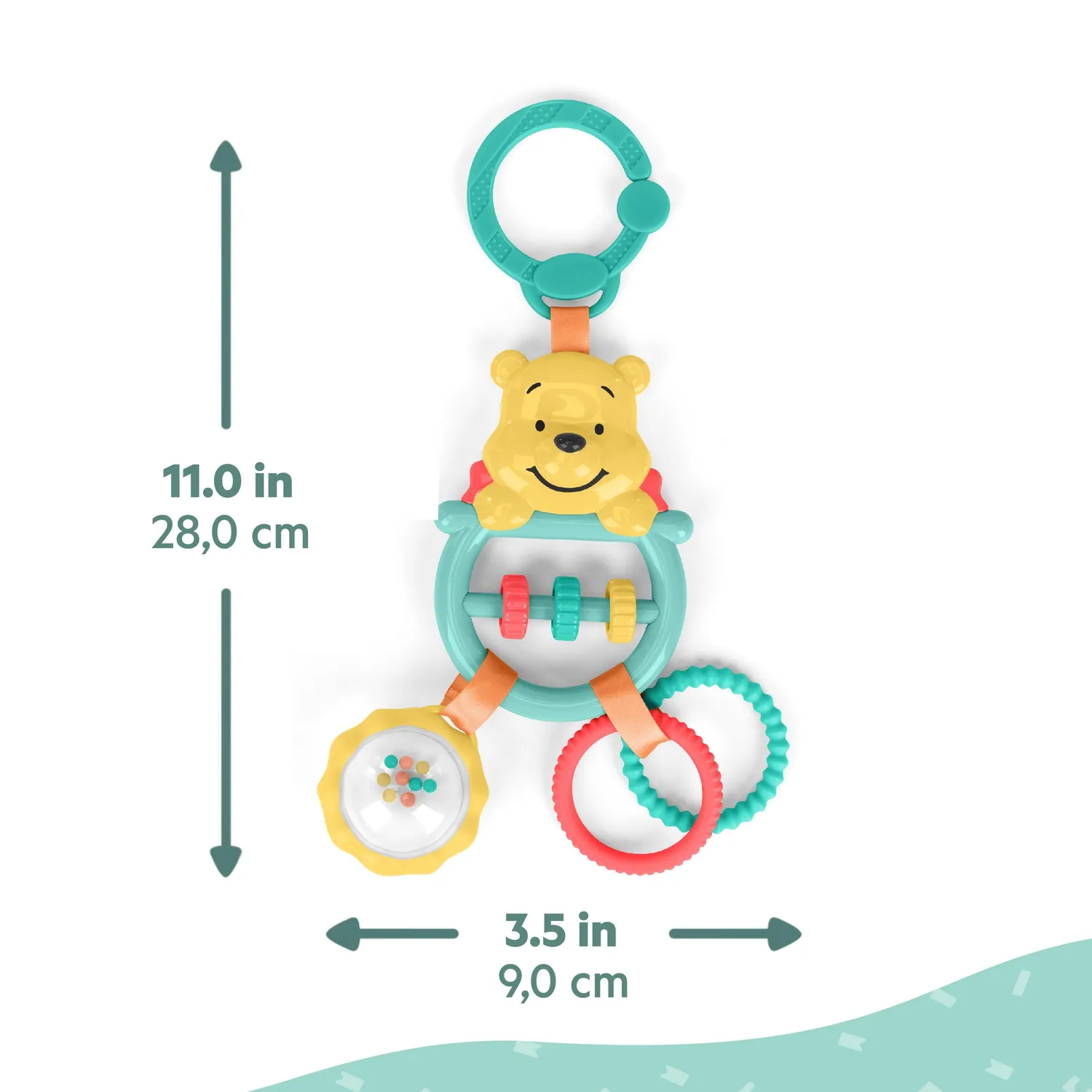 Bright Starts Winnie Pooh Busy Bear Greifspielzeug Rassel