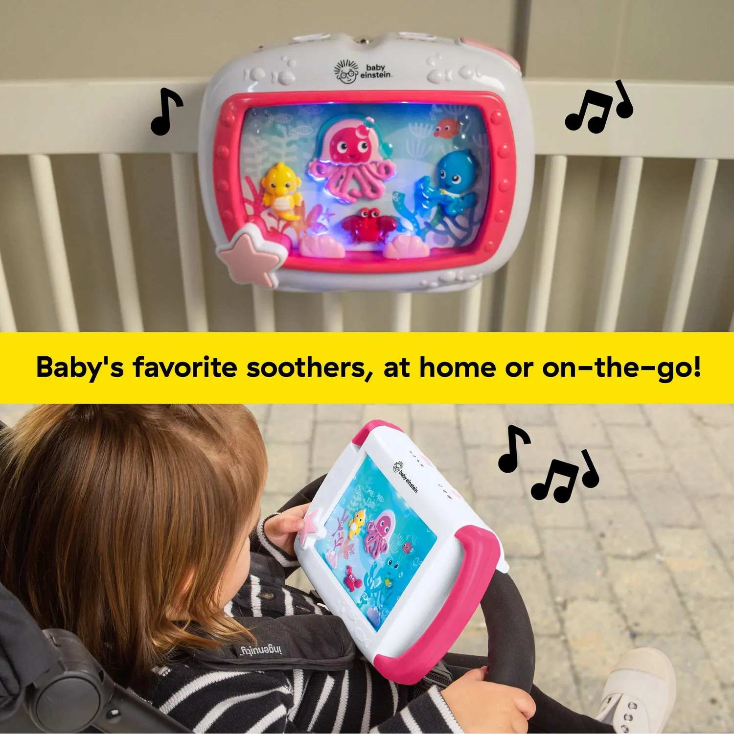 Baby Einstein Sea Dreams 2-in-1 Soother Einschlafhilfe rosa