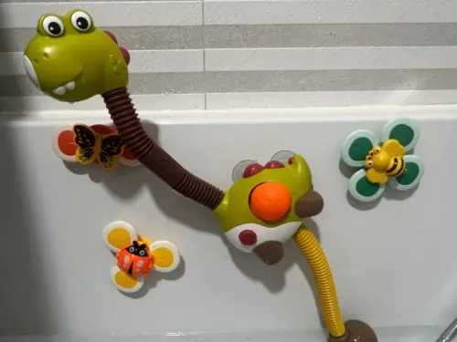 TUMAMA Badespielzeug Dusche mit Saugnapf und Rutsche