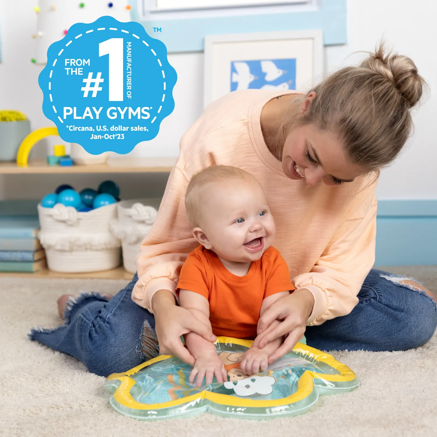 Bright Starts Winnie Pooh Tummy Time Wassermatte