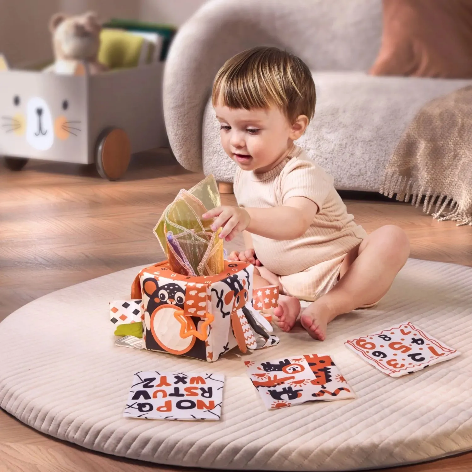 TUMAMA Tücherbox Babyspielzeug Montessori