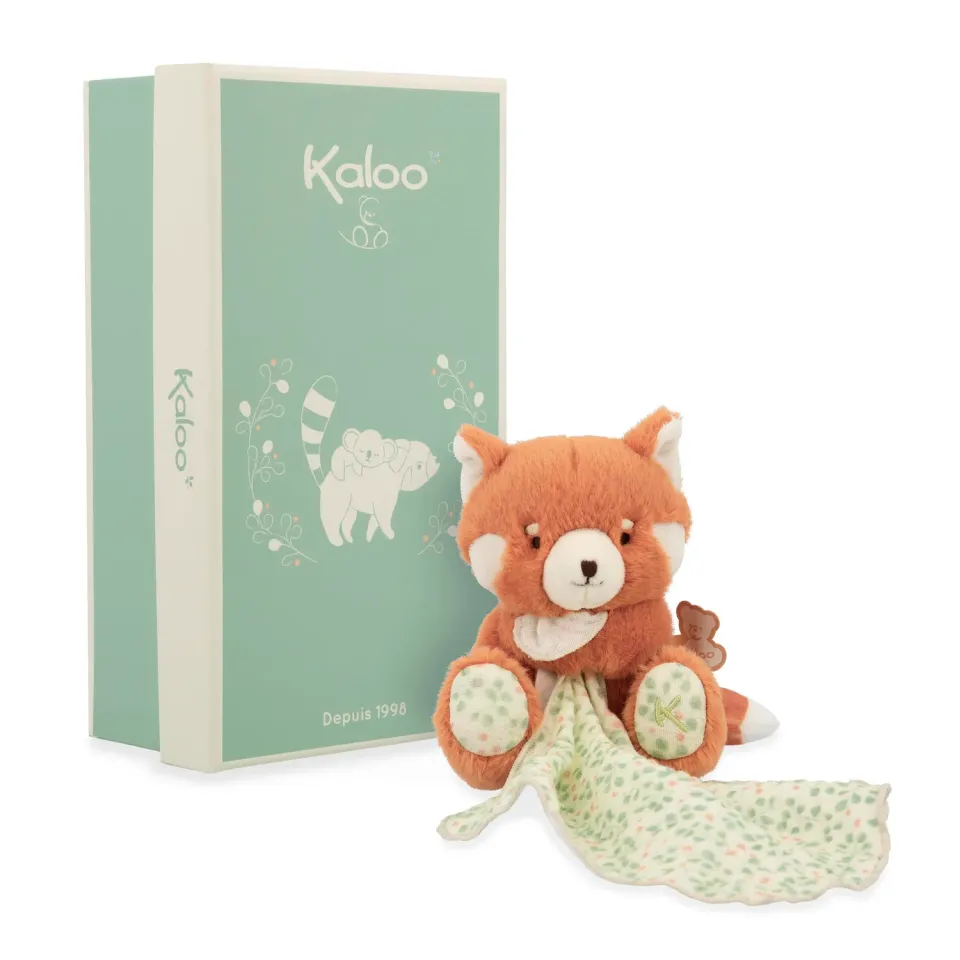 Kaloo Les Amis Kuscheltier Roter Panda 12 cm mit Tuch