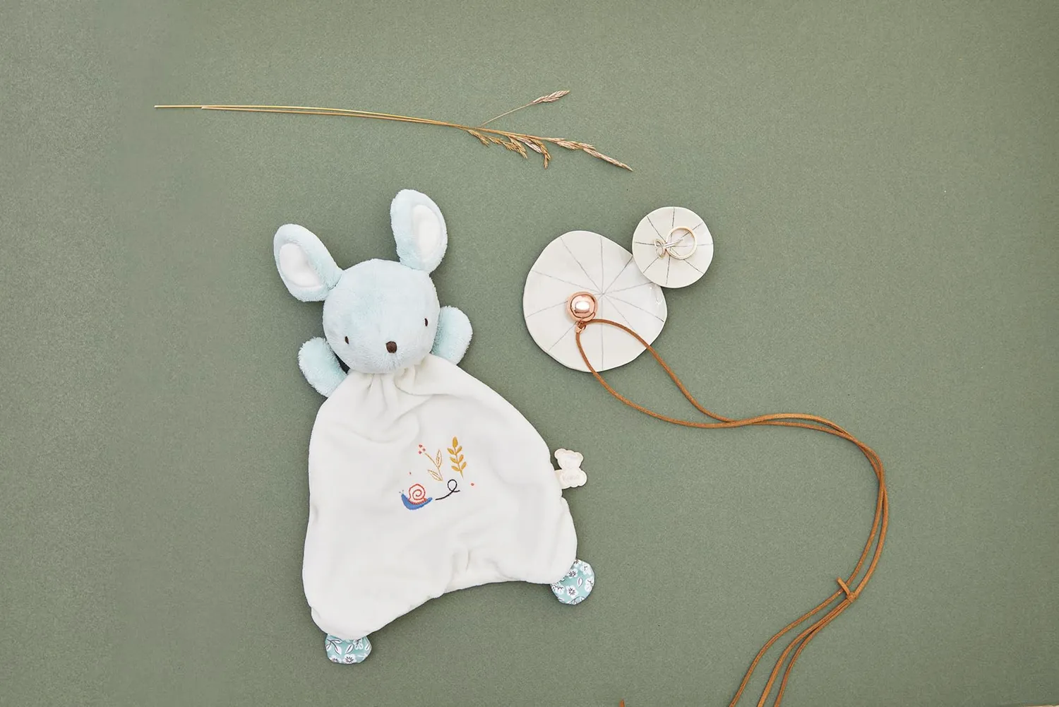 Kaloo Schmusetuch Maus + Bola Set Geschenkbox