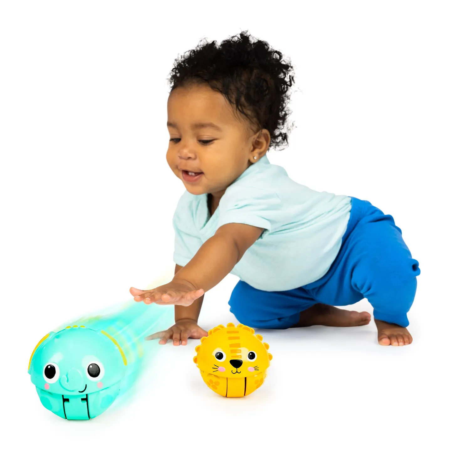 Bright Starts Giggables Roll & Chase Pals Ball 2er Pack mit Sound