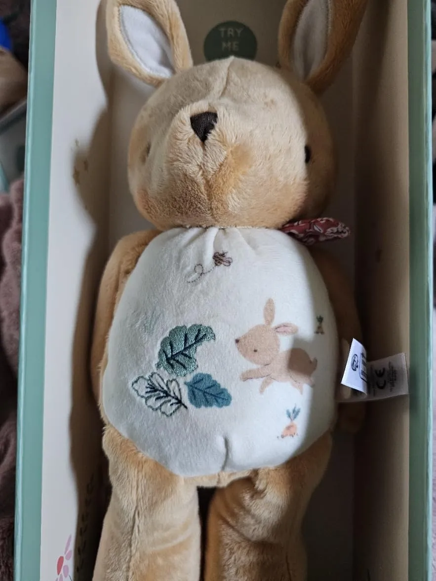 Kaloo Petites Chansons Maus Kuscheltier mit Sound 28 cm mit Glöckchen