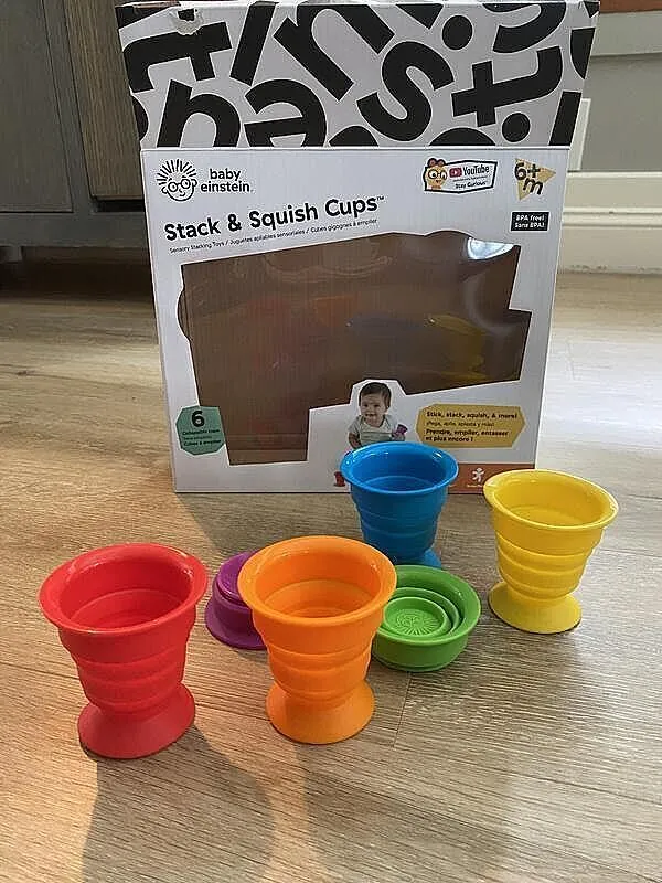 Baby Einstein Stack & Squish Cups Stapelbecher 6tlg BPA-frei