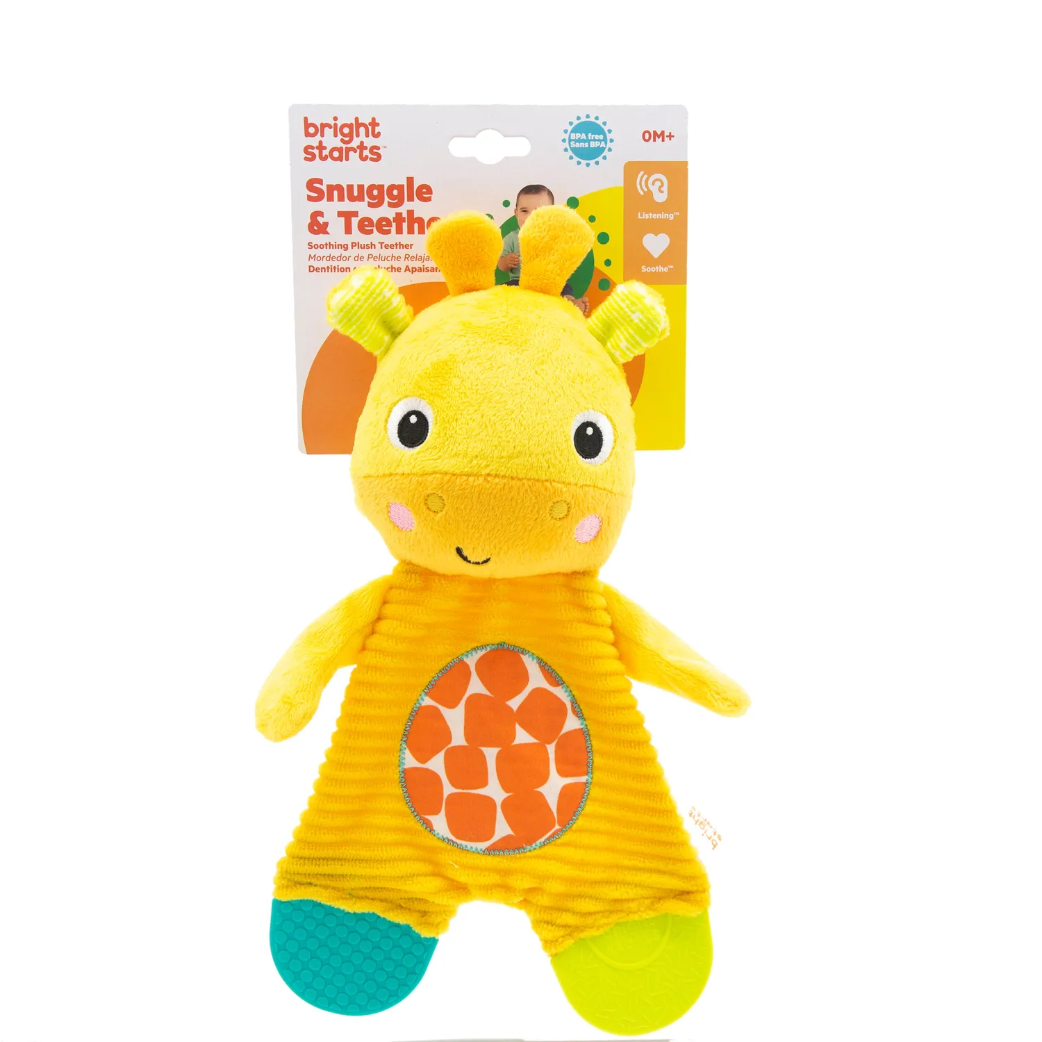 Bright Starts Snuggle & Teethe Beissring Giraffe Plüsch