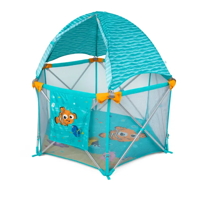 Disney Baby Nemo Pop N Play Laufstall tragbar mit Dach 6-24 Monate