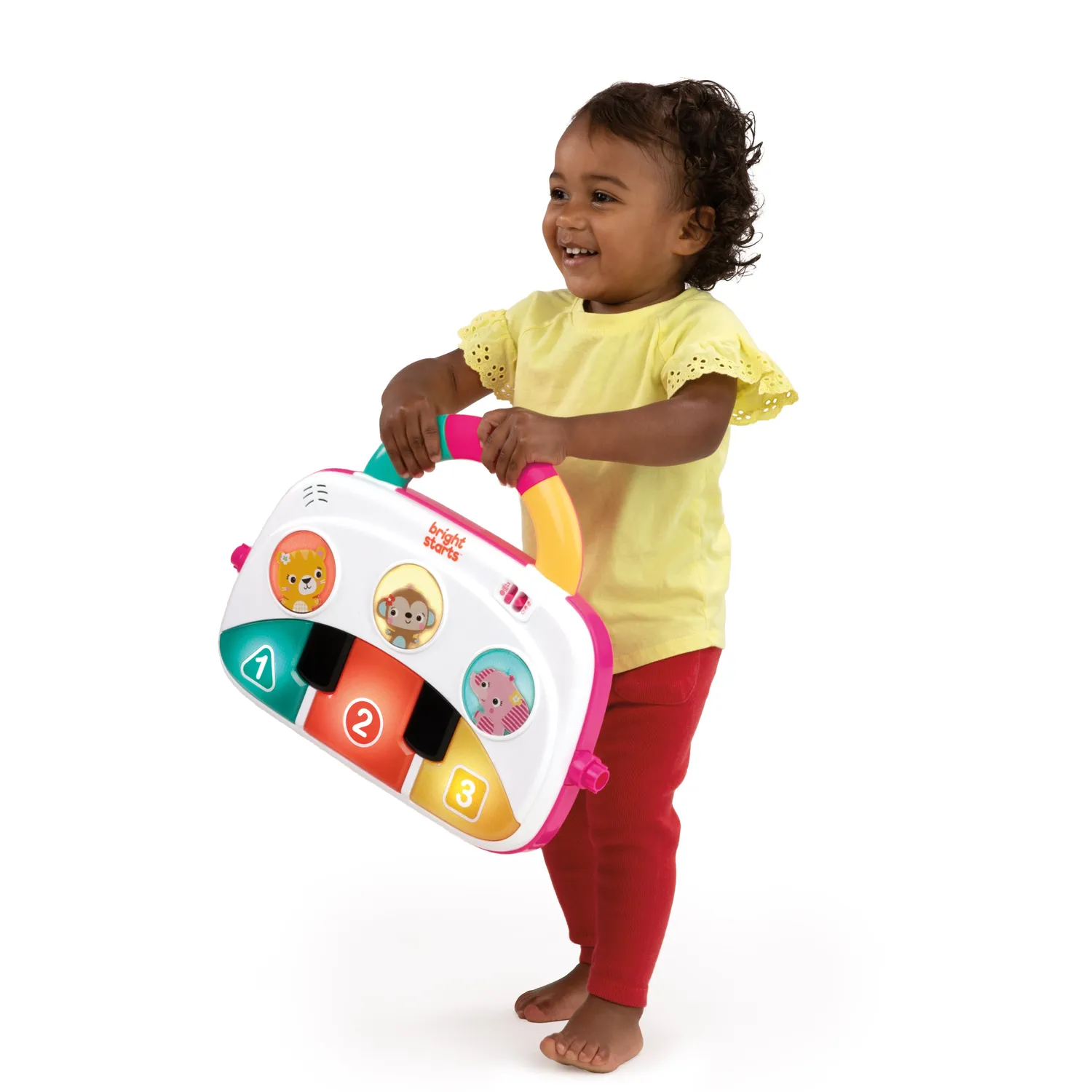 Bright Starts 4-in-1 Groovin Kicks Spieldecke Klavier Floral