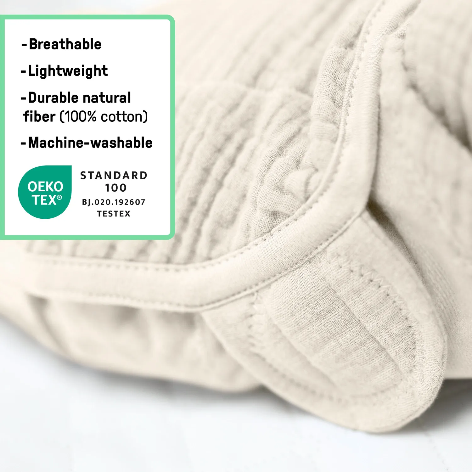 SwaddleMe Original Swaddle Musselin Pucktuch Creme SM