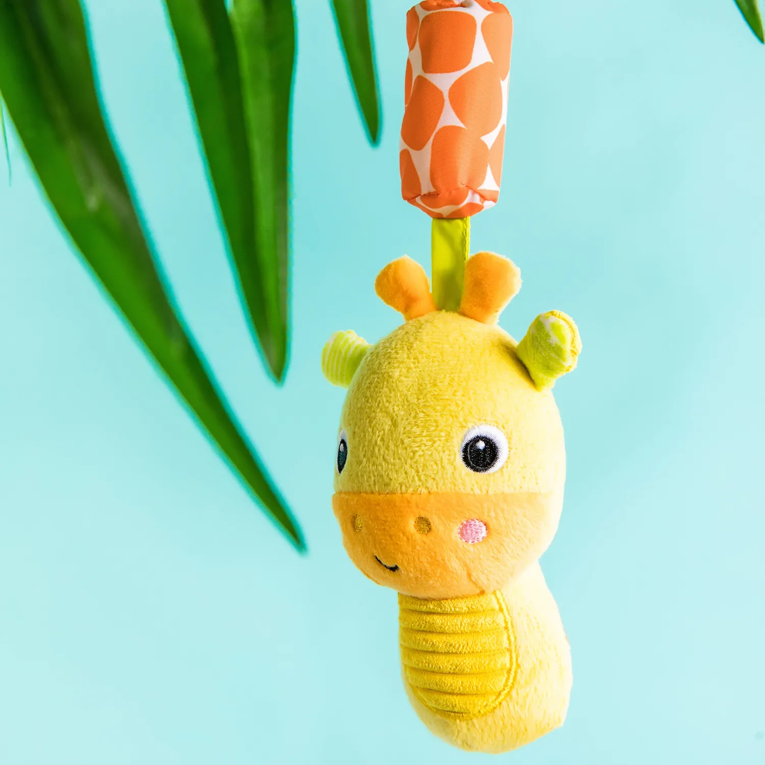 Bright Starts Chime Along Friends Giraffe Anhängespielzeug gelb