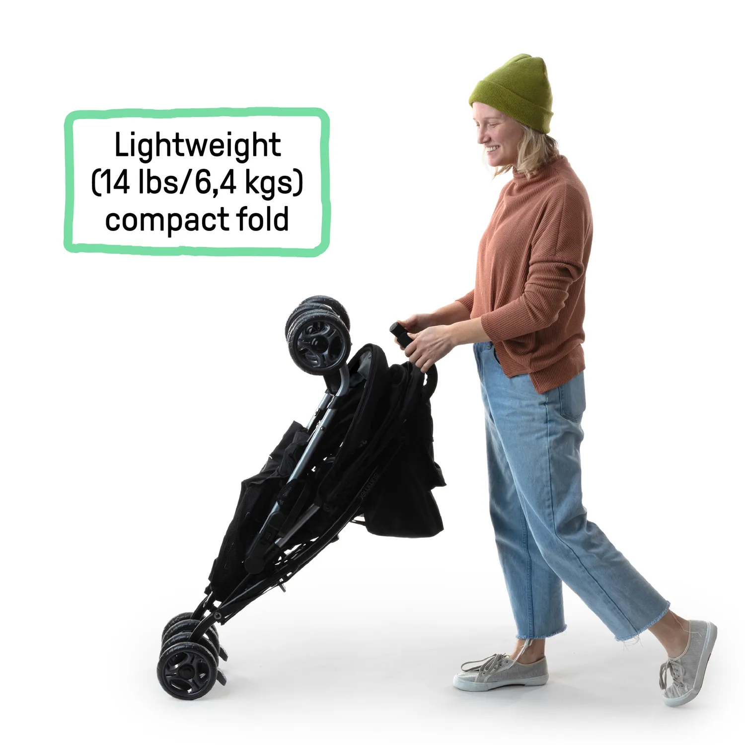 Ingenuity 3Dlite Buggy Schwarz-Grün bis 22,5 kg