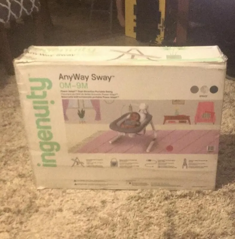 Ingenuity AnyWay Sway Babyschaukel Spruce tragbar