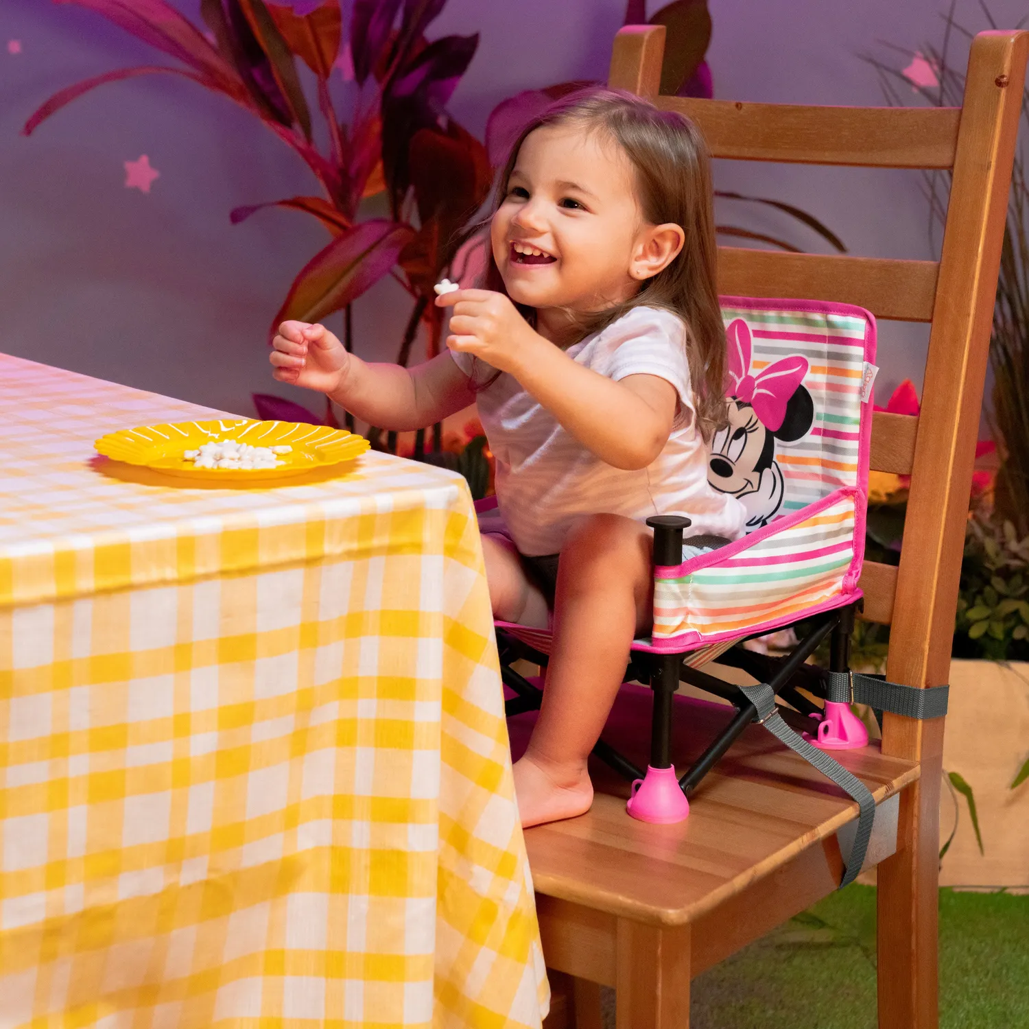 Disney Baby Pop N Sit Minnie Sitzerhöhung tragbar