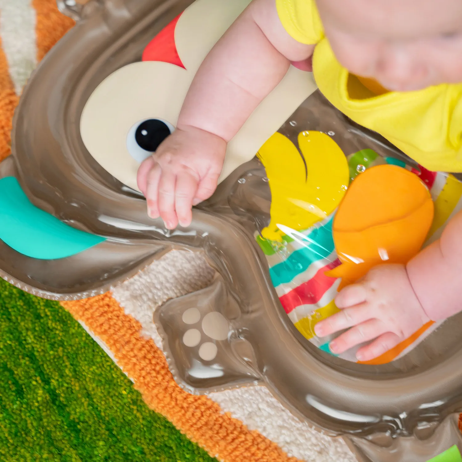 Bright Starts Hungry Monkey Tummy Time Wassermatte Wasser