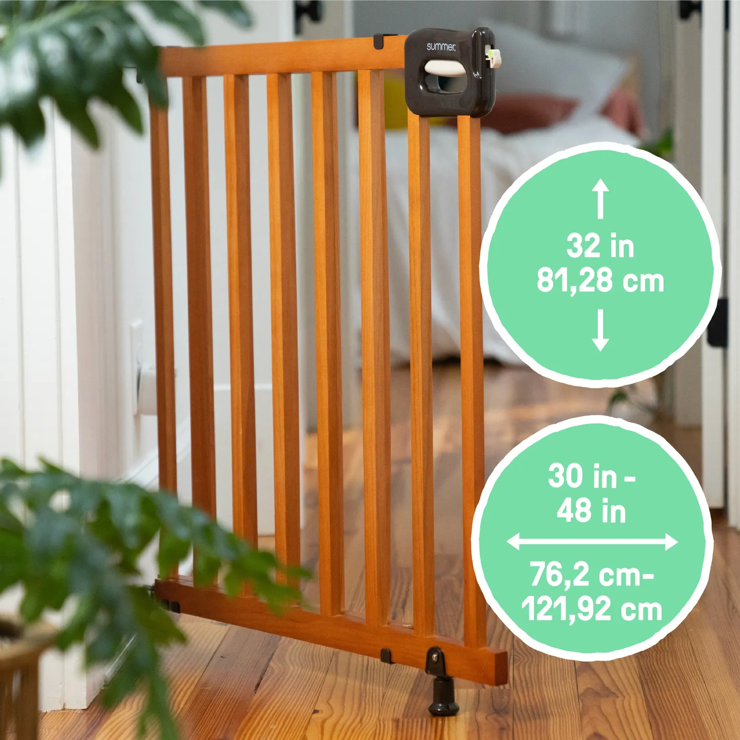 Ingenuity Stairway 48W Treppenschutzgitter Holz Braun 30-48 Zoll