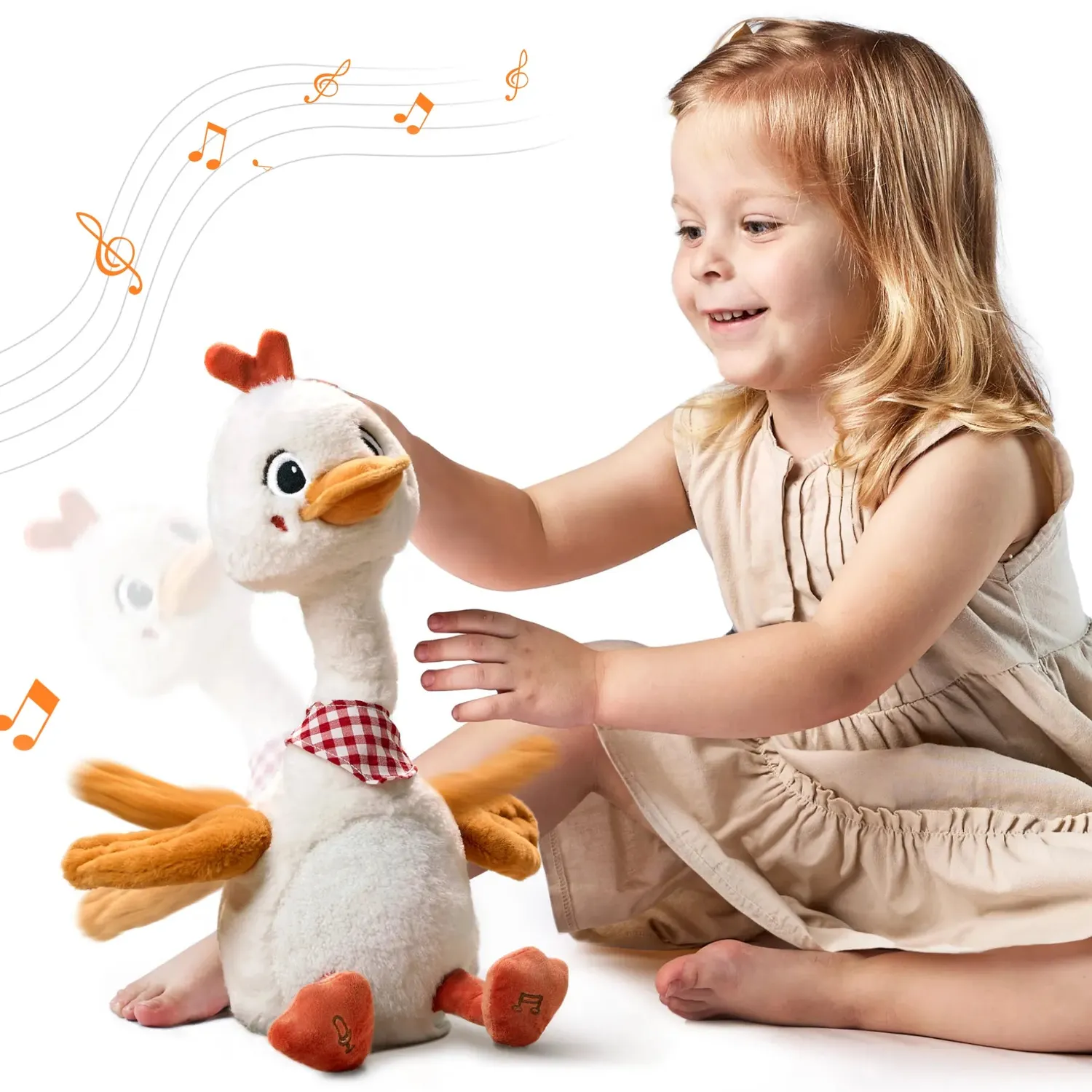 TUMAMA Tanzende Ente singend sprechend 33cm
