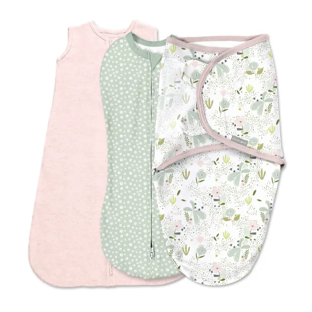 SwaddleMe Comfort Pack Peekaboo Panda Pucksack 0-3 Monate 3er Baumwolle