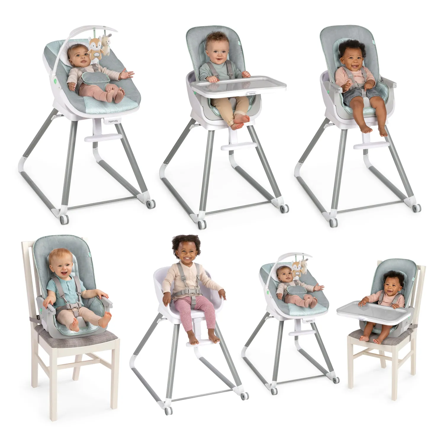 Ingenuity Beanstalk 6-in-1 Hochstuhl Ray mitwachsend